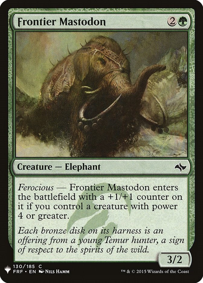 Frontier Mastodon [LIST - 130]