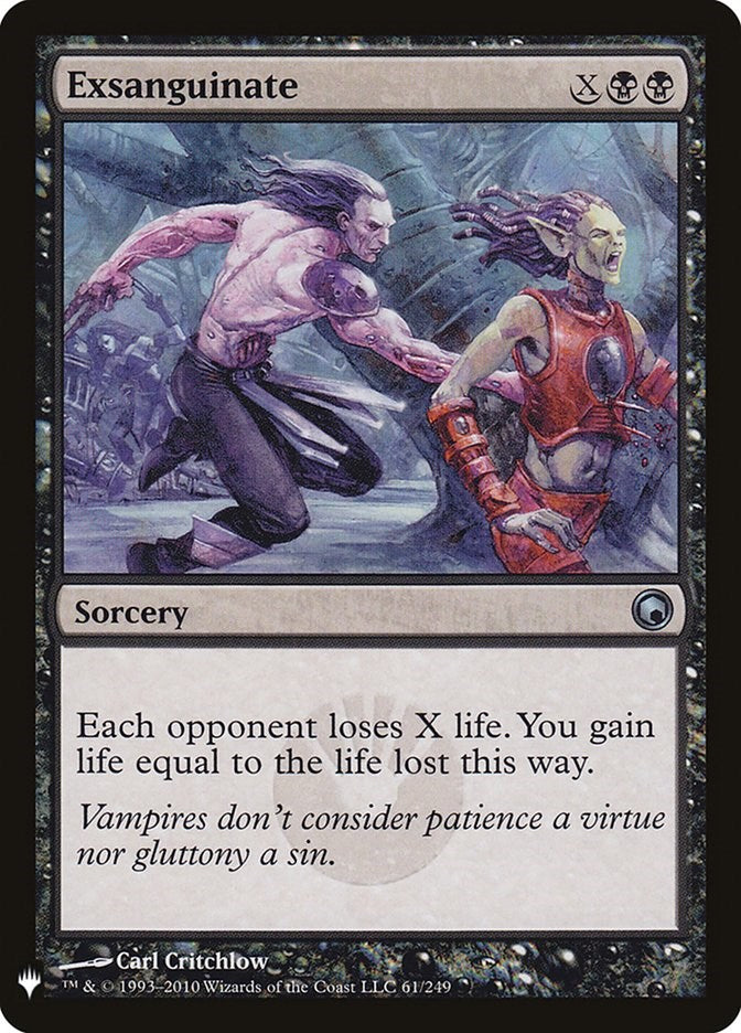 Exsanguinate [LIST - 61]
