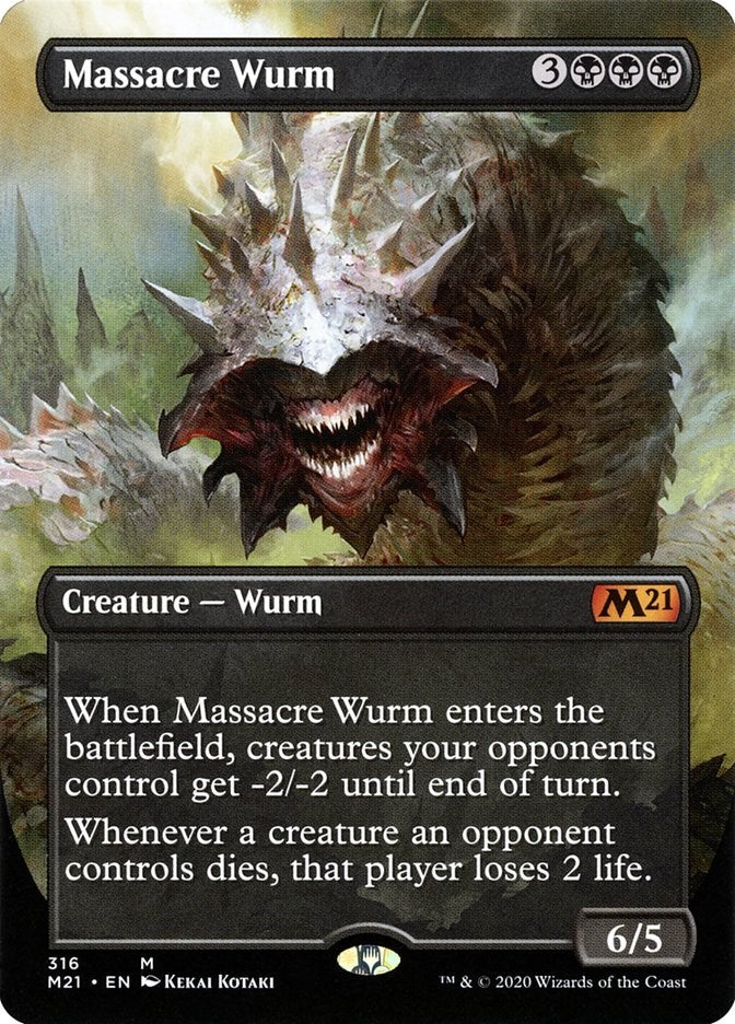 Massacre Wurm (Alternate Art) [M21 - 316]