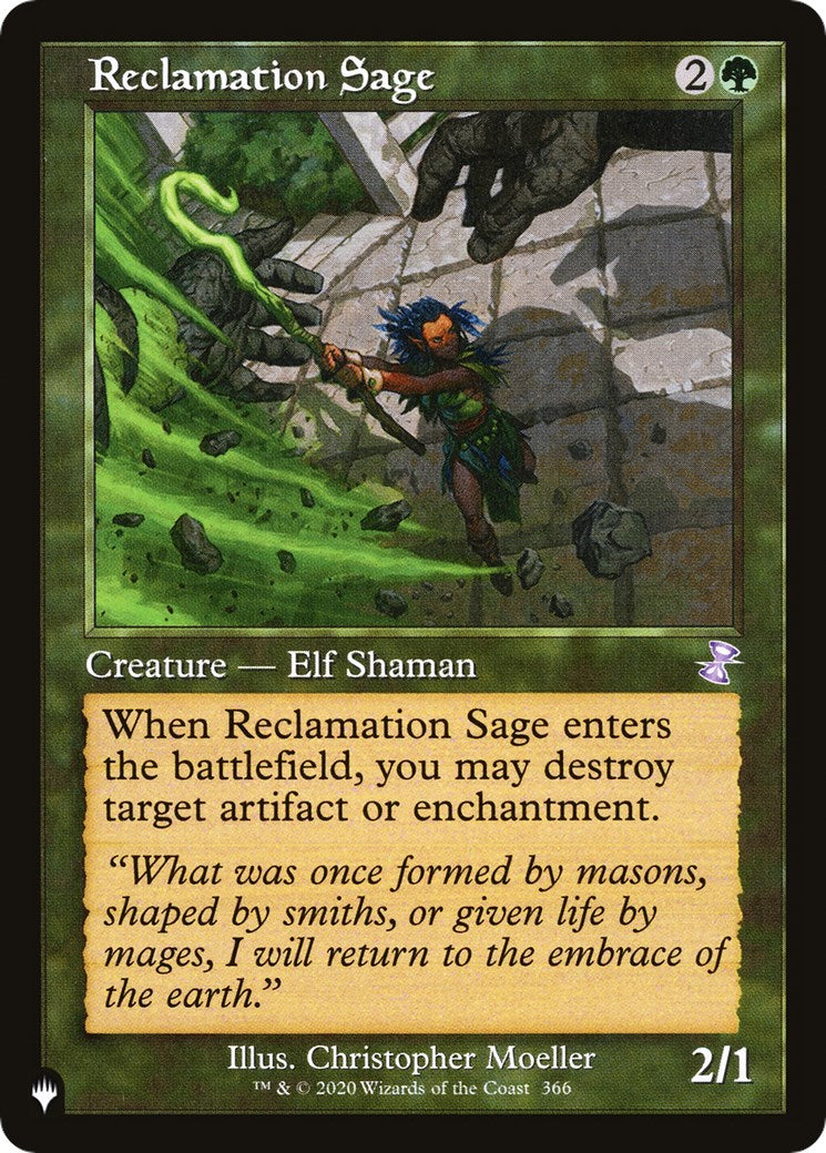 Reclamation Sage [LIST - 366/289]