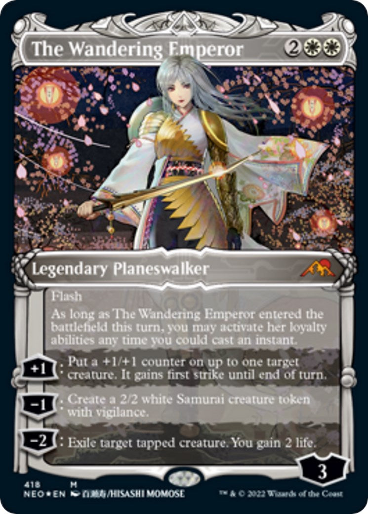 The Wandering Emperor (Showcase) (Foil Etched) [NEO - 418]