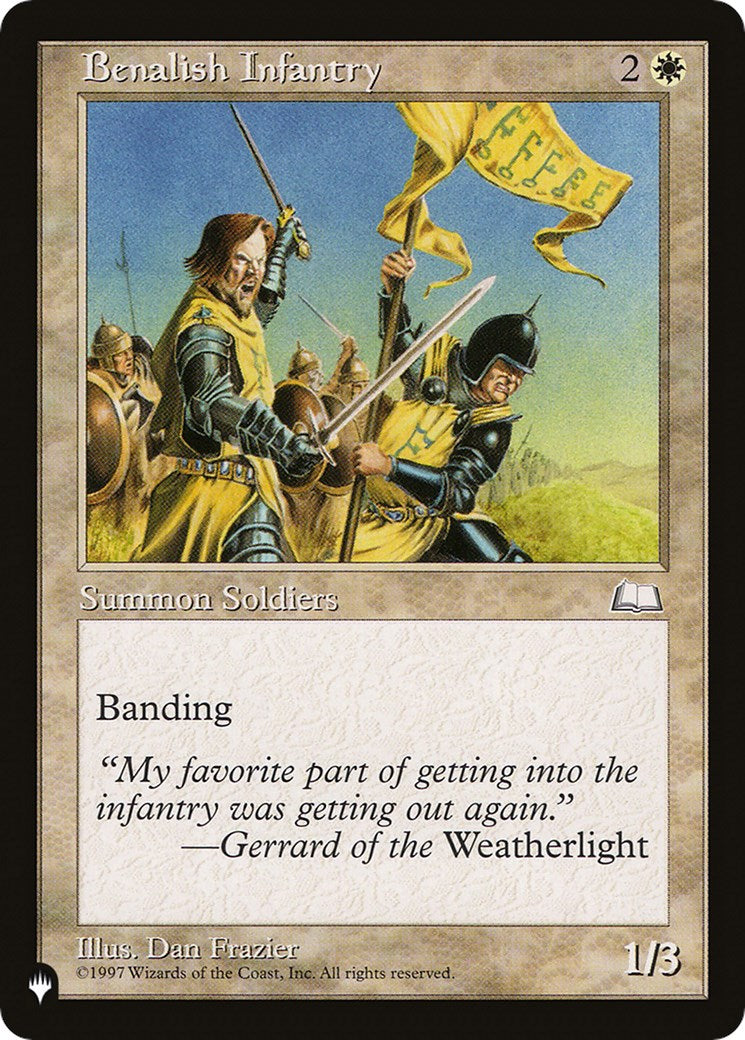 Benalish Infantry [LIST - N/A]