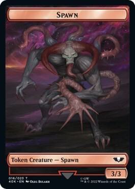 Plaguebearer of Nurgle // Spawn Double-Sided Token (Back)
