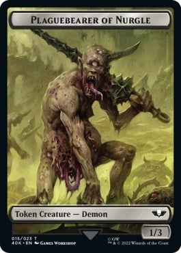 Plaguebearer of Nurgle // Astartes Warrior (012) Double-Sided Token