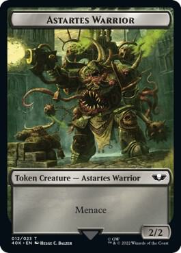 Spawn // Astartes Warrior (012) Double-Sided Token (Back)