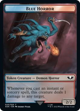 Spawn // Blue Horror Double-Sided Token (Back)