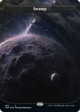 Swamp (493) (Borderless) (Galaxy Foil) [UNF - 493]