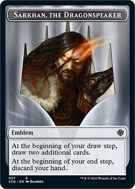 Emblem - Sarkhan, the Dragonspeaker Double-Sided Token (Back)