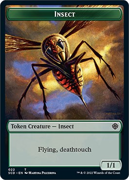 Insect // Cat Beast Double-Sided Token