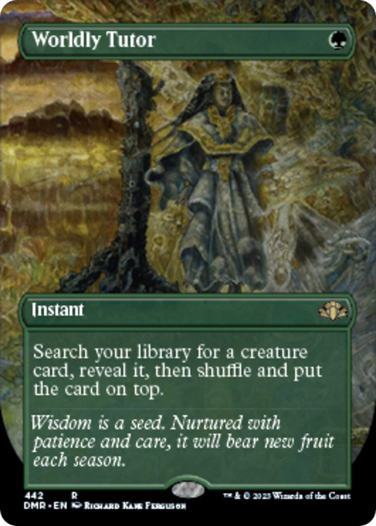 Worldly Tutor (Borderless) [DMR - 442]