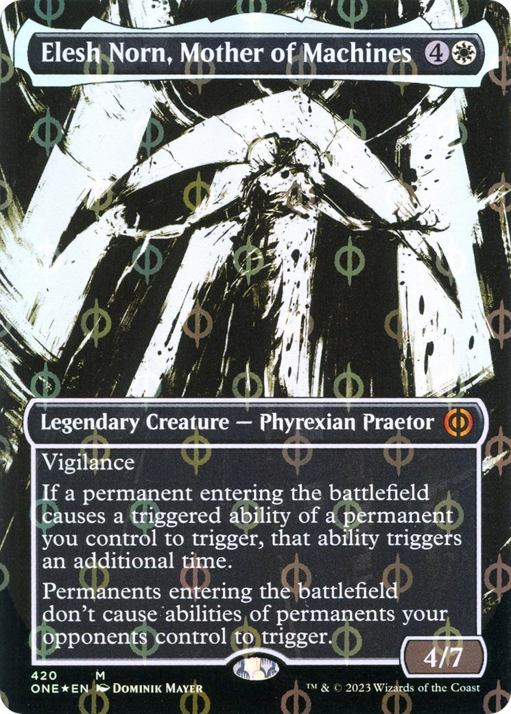 Elesh Norn, Mother of Machines (Showcase) (Step-and-Compleat Foil) [ONE - 420]