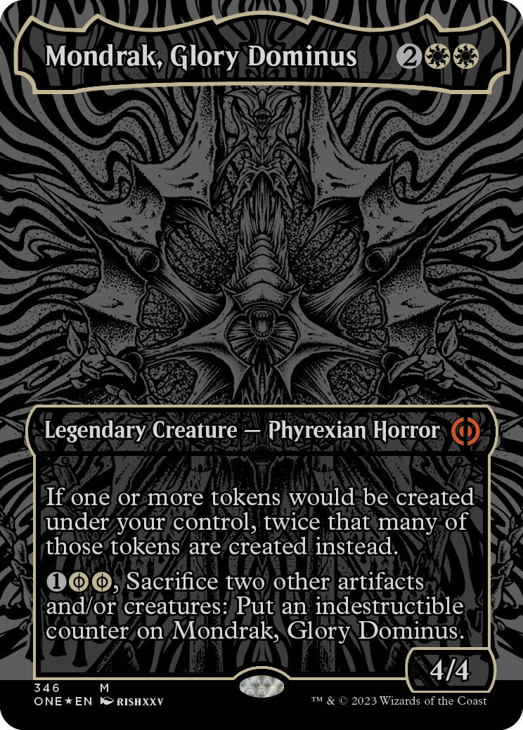 Mondrak, Glory Dominus (Oil Slick Raised Foil) [ONE - 346]