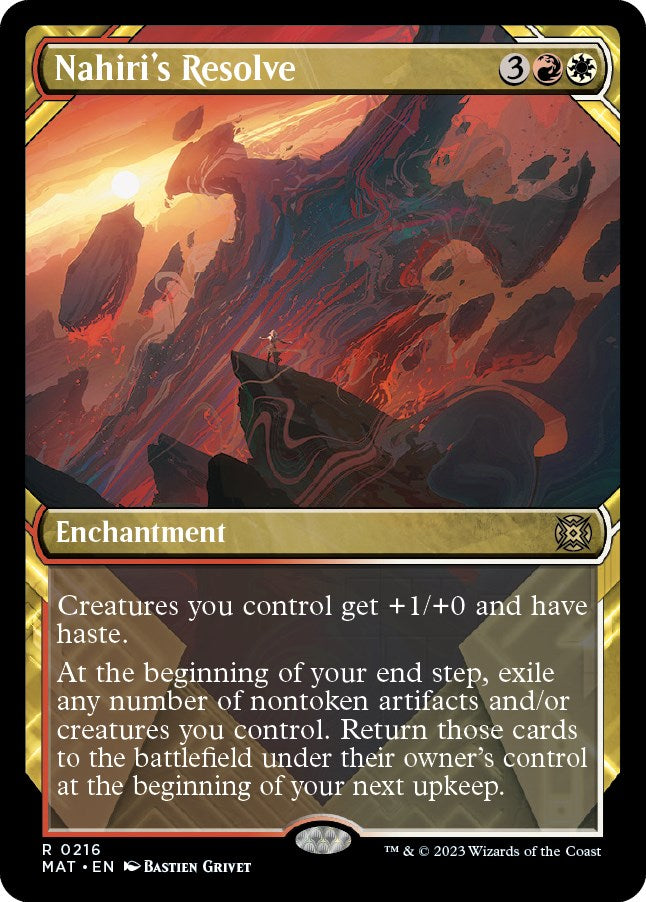 Nahiri's Resolve (Halo Foil) [MAT - 216]