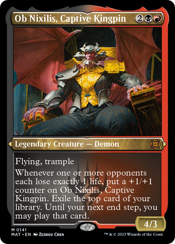 Ob Nixilis, Captive Kingpin (Foil Etched) [MAT - 141]