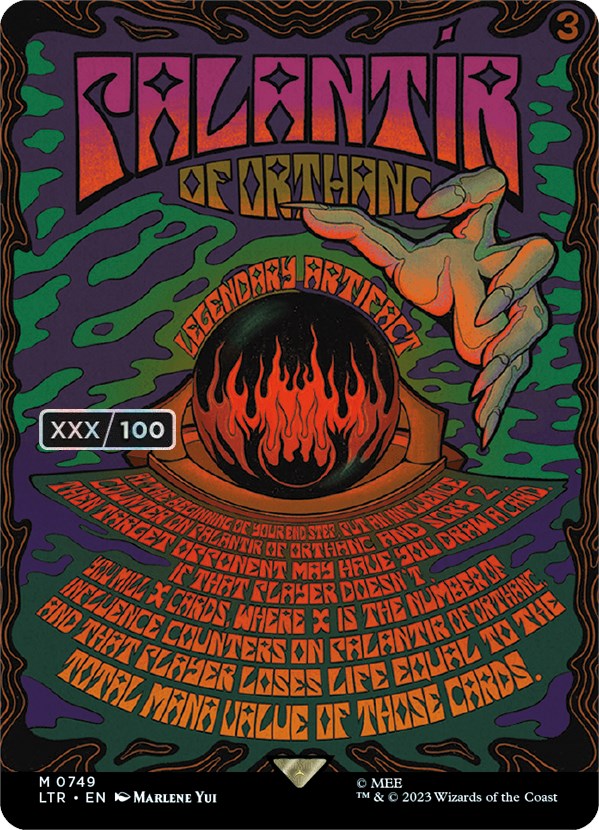 Palantir of Orthanc (Borderless Poster) (Serial Numbered)
