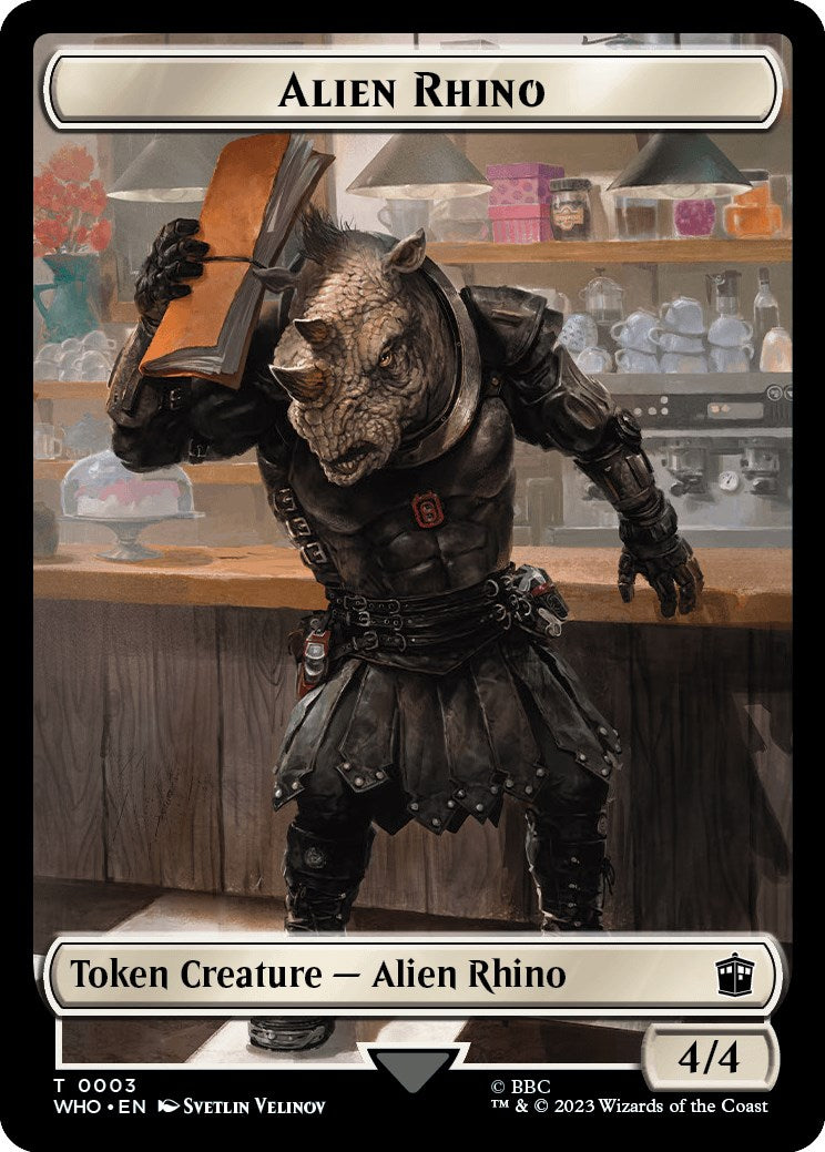 Alien Rhino // Treasure (0030) Double-Sided Token