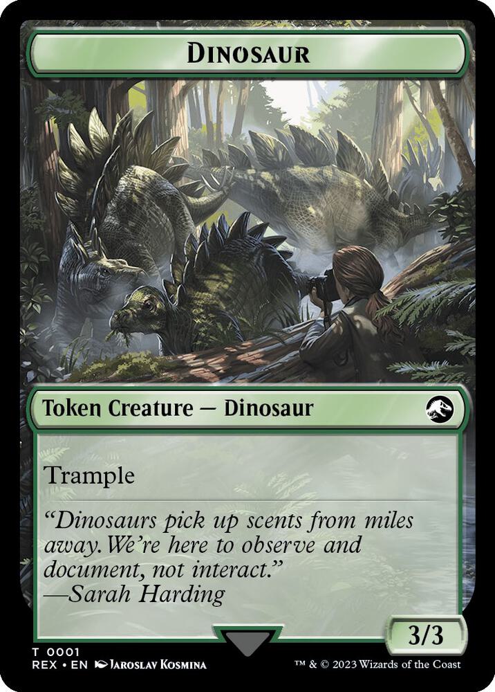 Map // Dinosaur (0001) Double-Sided Token (Back)