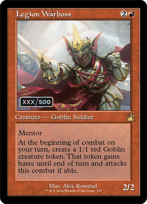 Legion Warboss (Retro Frame) (Serial Numbered)