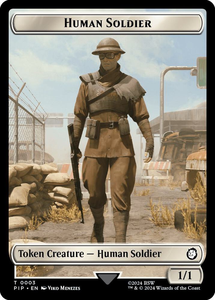 Treasure (0018) // Human Soldier Double-Sided Token (Back)