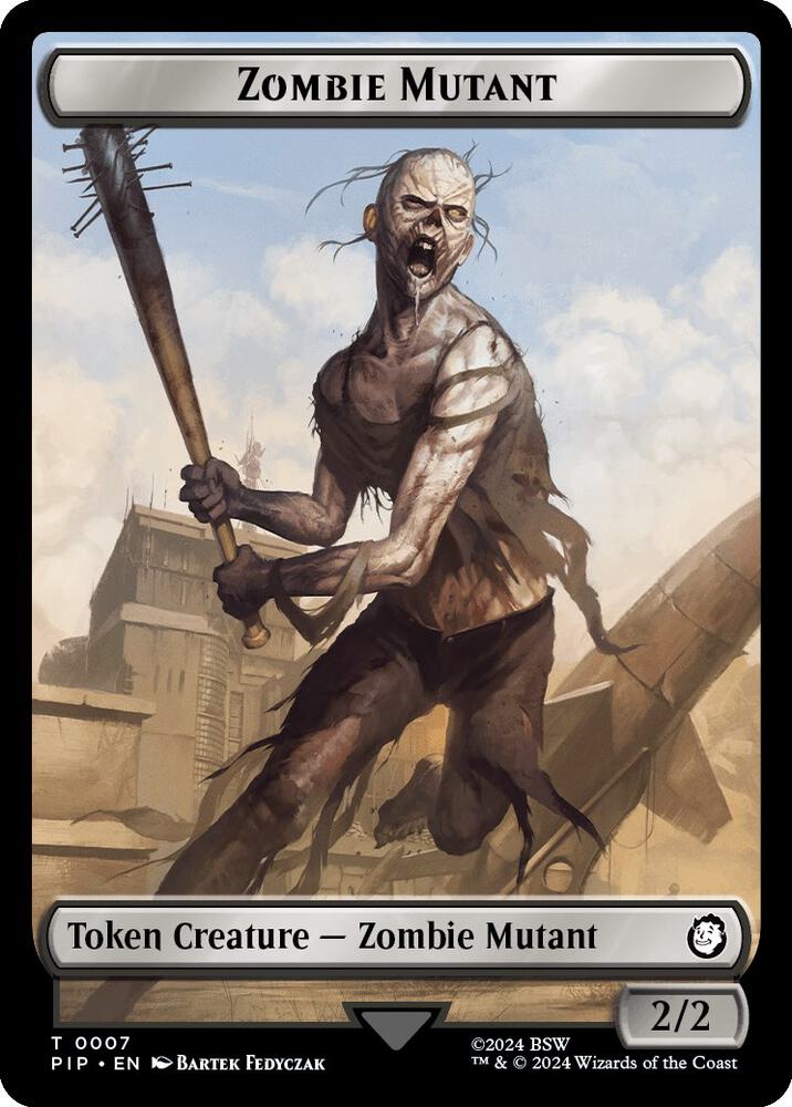 Junk // Zombie Mutant Double-Sided Token (Back)