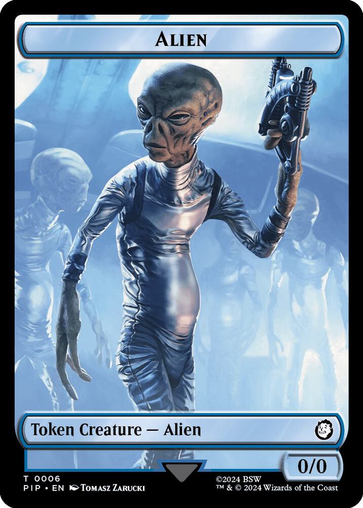 Radiation // Alien Double-Sided Token (Back)