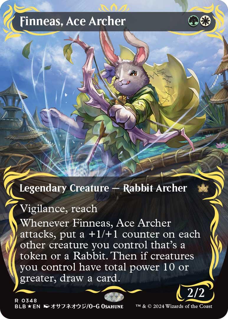 Finneas, Ace Archer (Borderless) (Raised Foil)