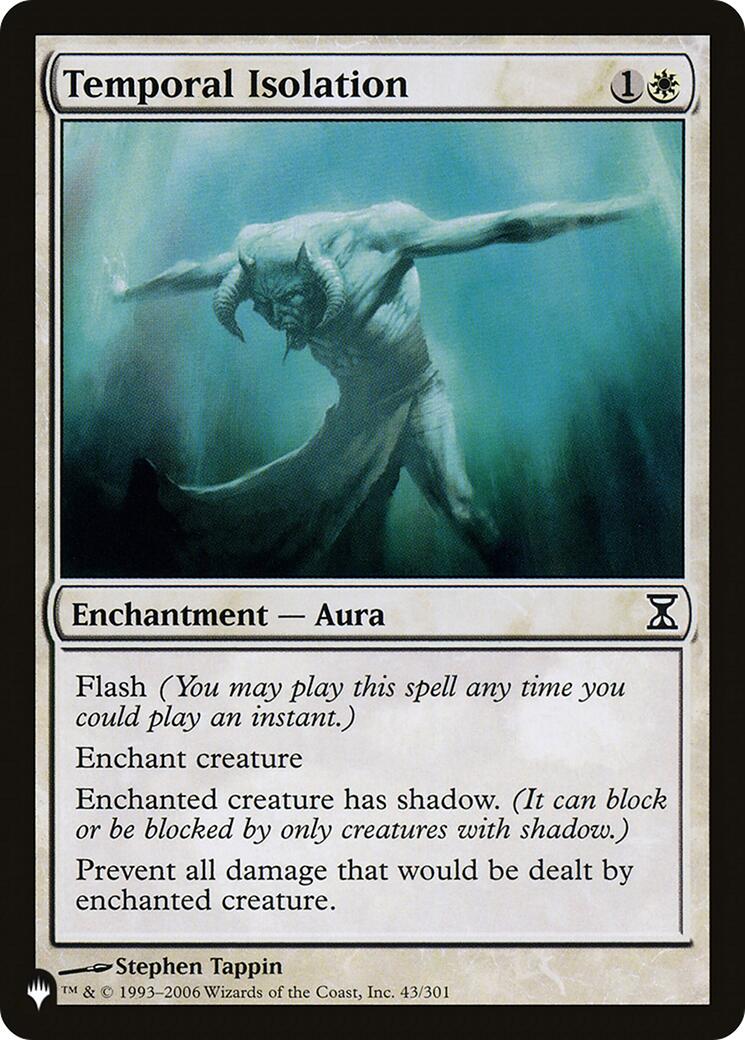 Temporal Isolation [LIST - 43/301]