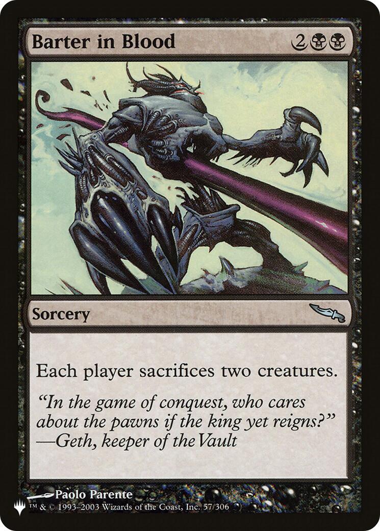 Barter in Blood [LIST - 57/306]
