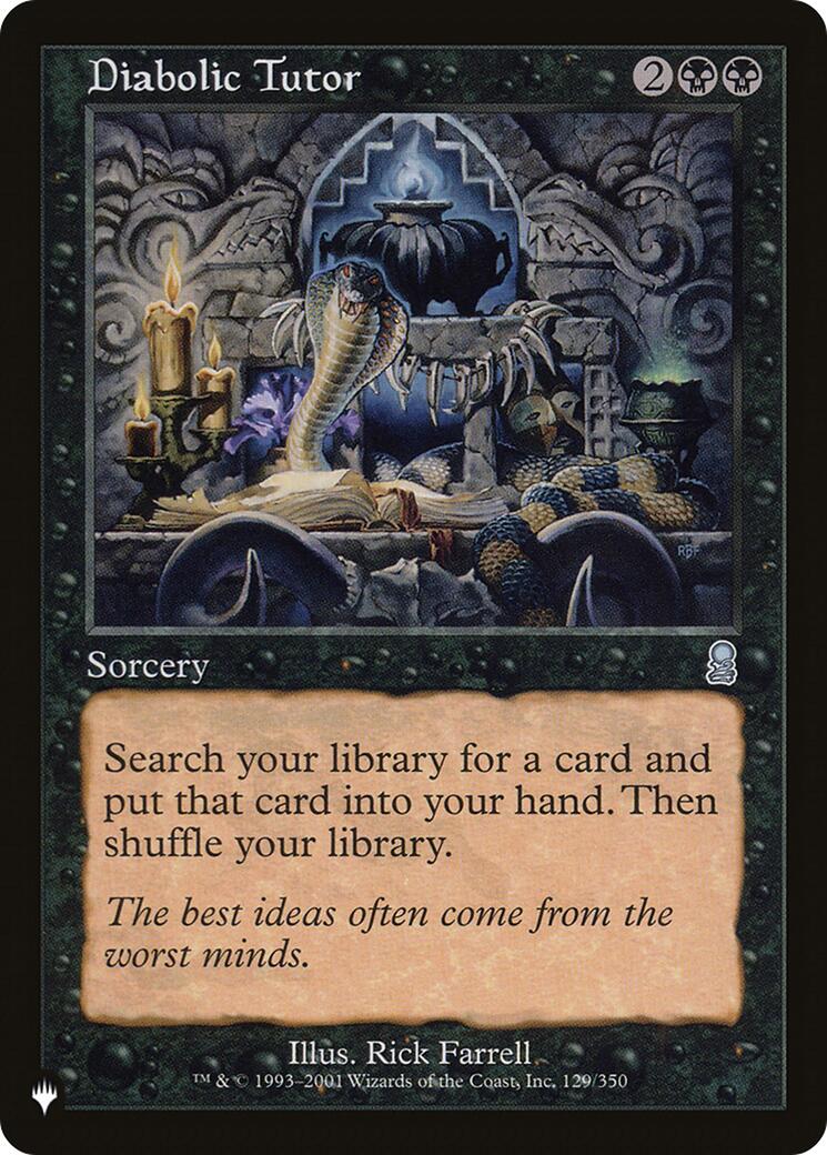 Diabolic Tutor [LIST - 129/350]