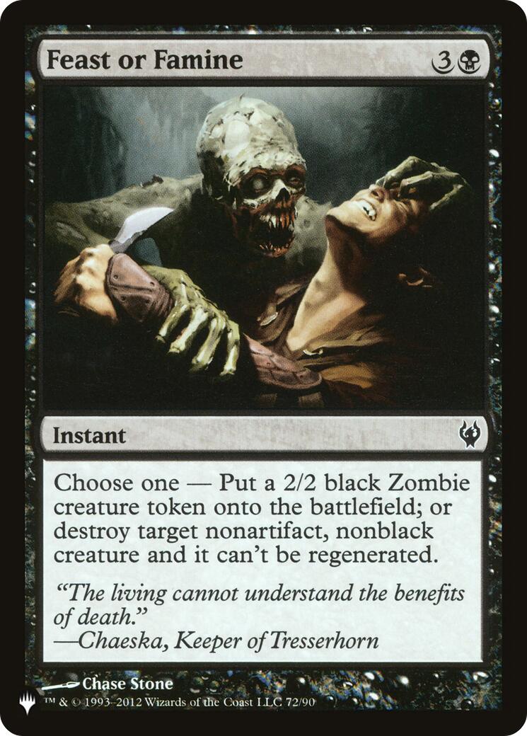 Feast or Famine [LIST - 72/90]