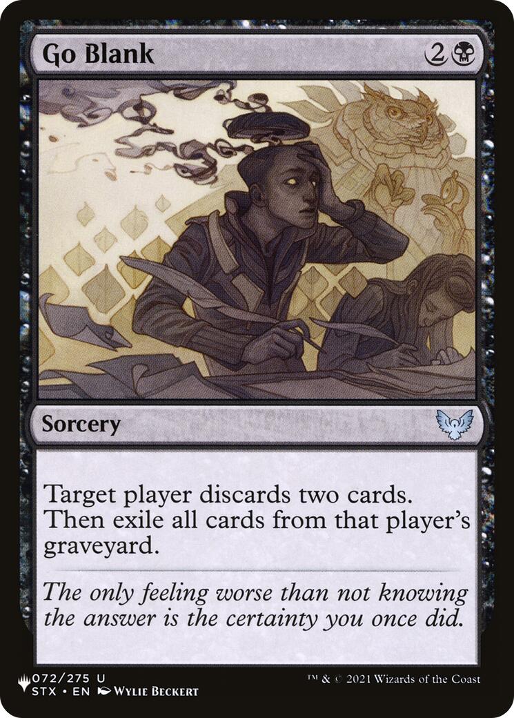 Go Blank [LIST - 072/275]