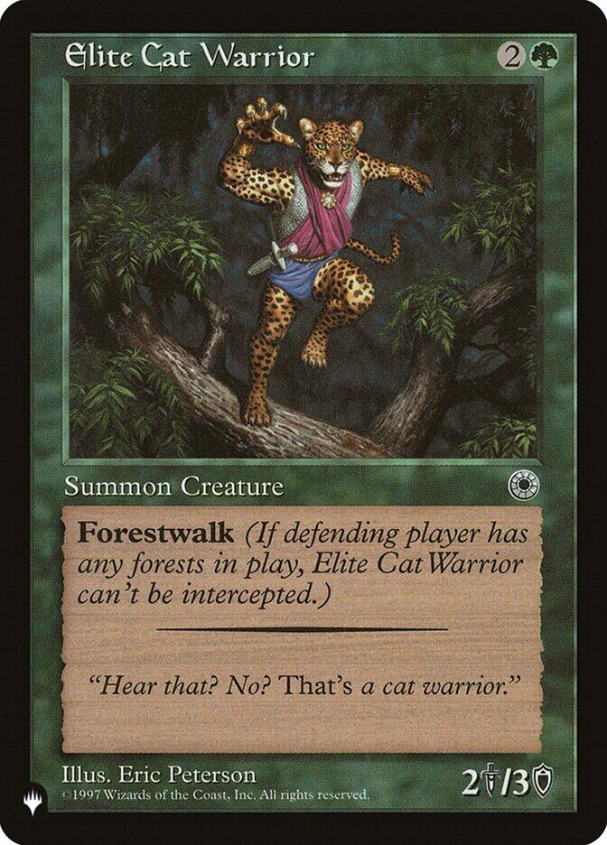Elite Cat Warrior (Flavor Text) [LIST - 163]