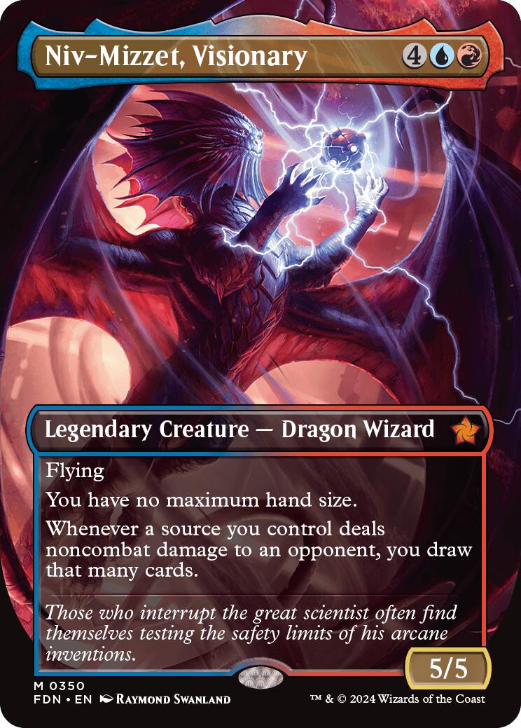 Niv-Mizzet, Visionary (Borderless) [FDN - 350]