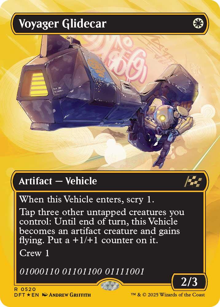 Voyager Glidecar (Borderless) (First-Place Foil) [DFT - 520]