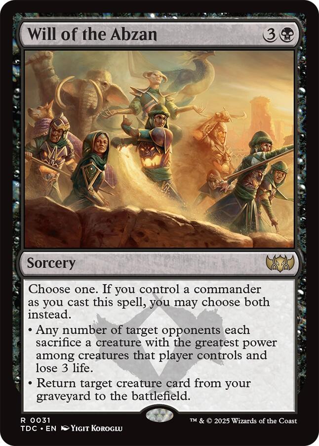 Will of the Abzan [TDC - 31]