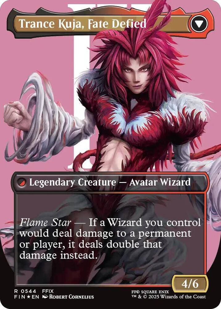 Kuja, Genome Sorcerer (Borderless) (Surge Foil) (Back)