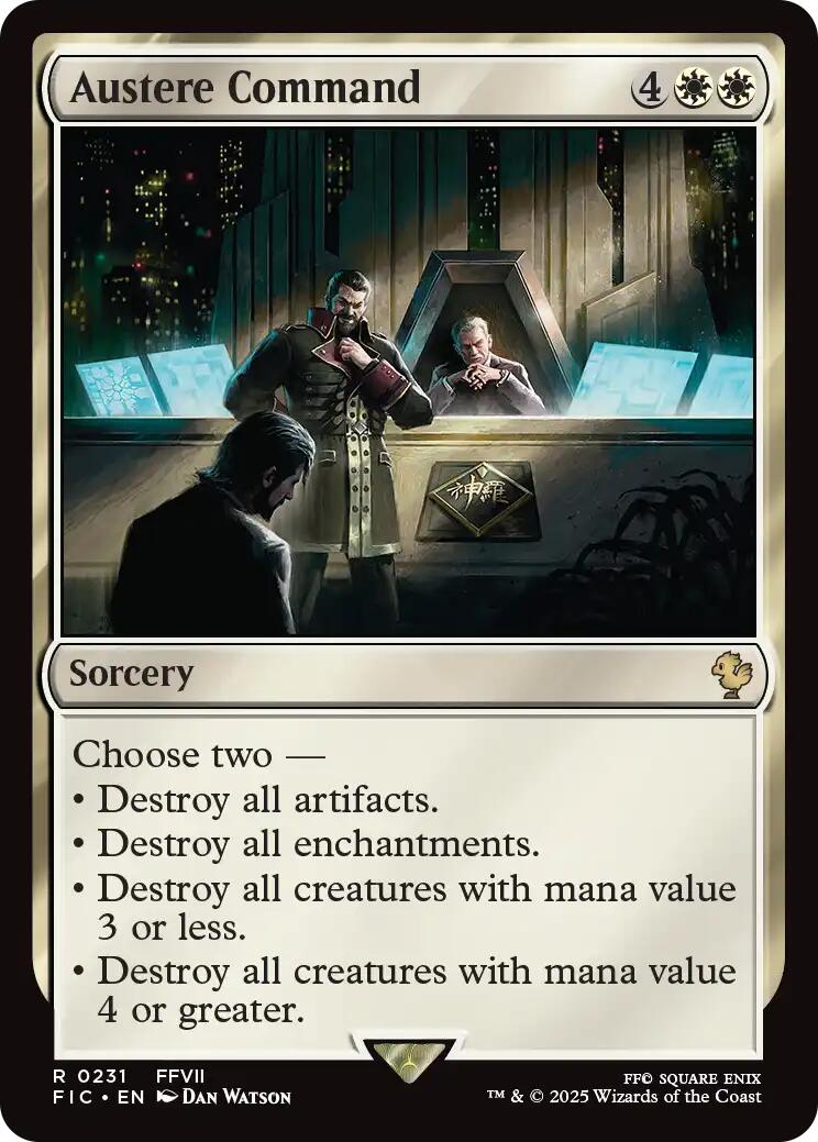 Austere Command [FIC - 231]