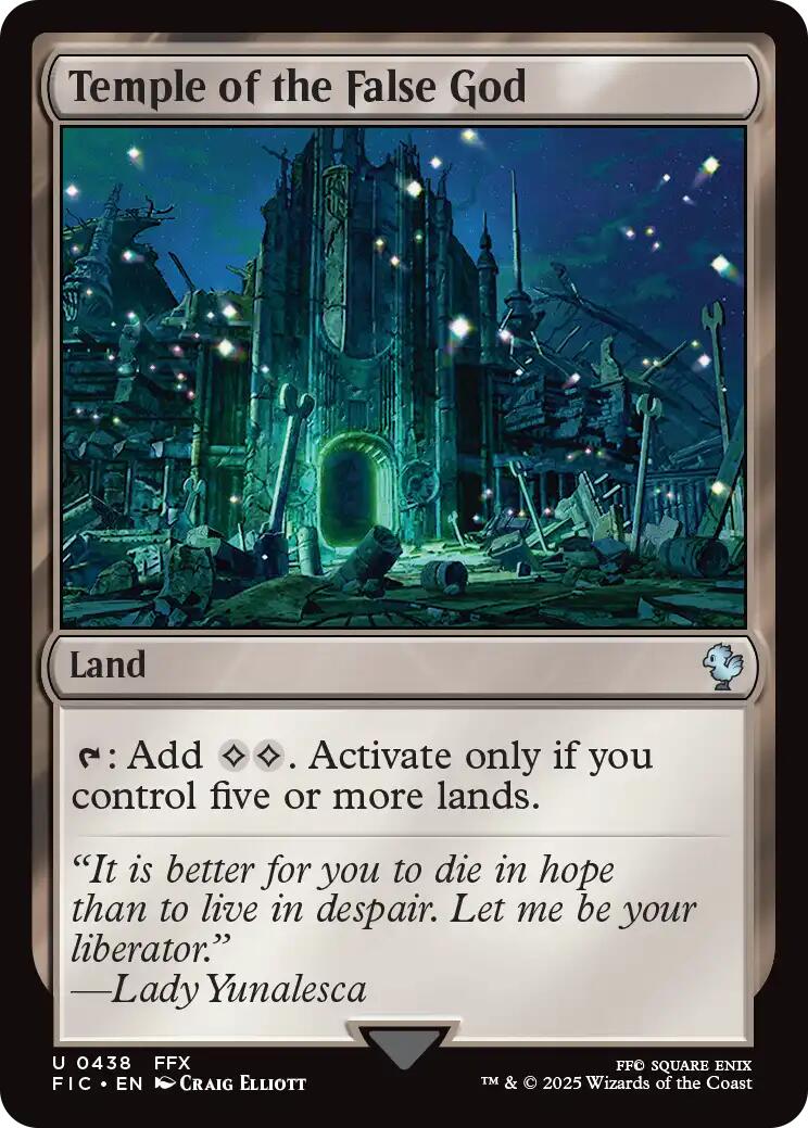 Temple of the False God [FIC - 438]