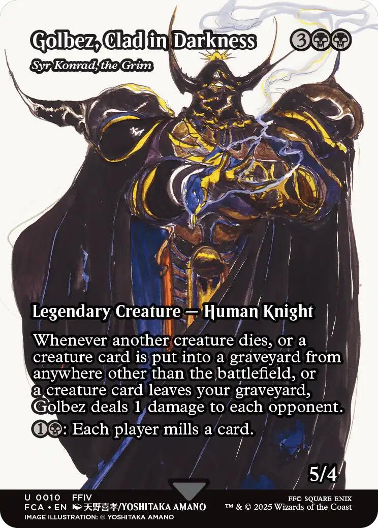 Golbez, Clad in Darkness - Syr Konrad, the Grim (Showcase) [FCA - 10]