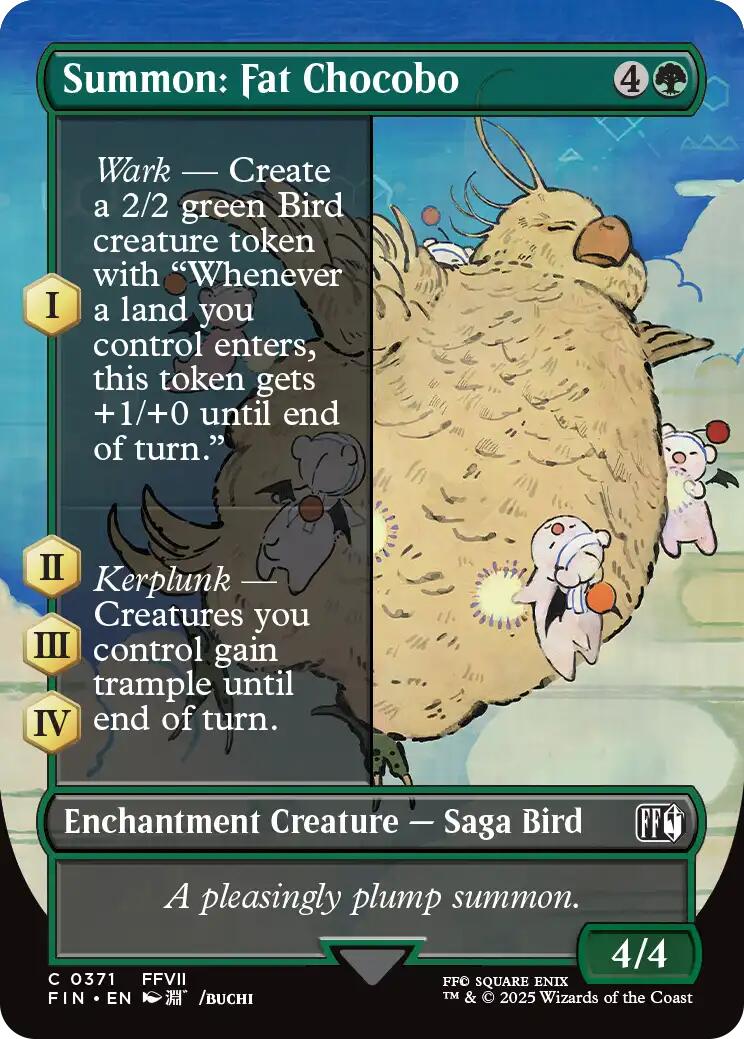 Summon: Fat Chocobo (Borderless) [FIN - 371]