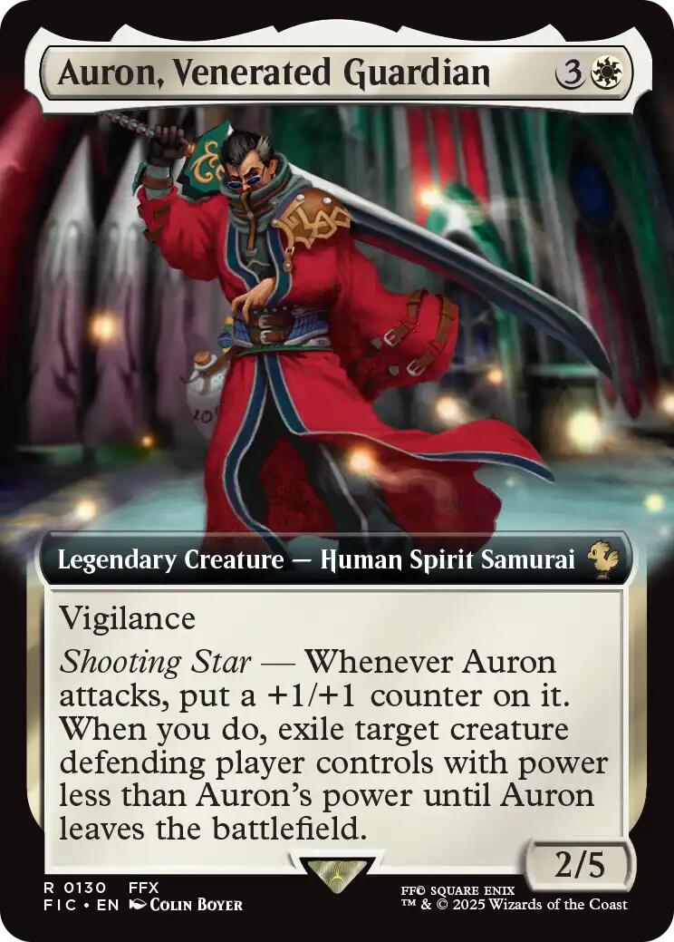 Auron, Venerated Guardian (Extended Art) [FIC - 130]